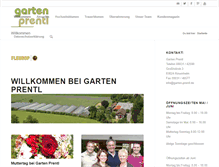 Tablet Screenshot of garten-prentl.de